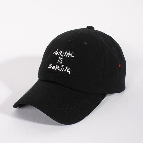 NORMAL IS BORING (strapback cap)